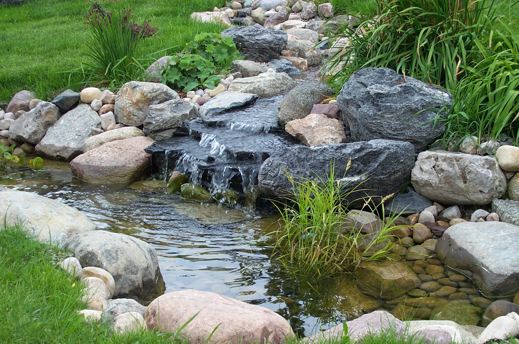 big rocks and river