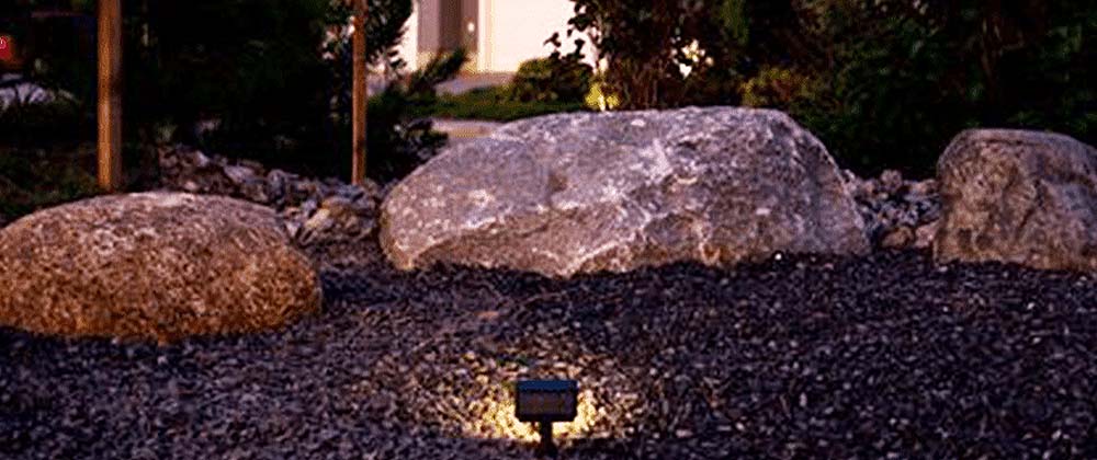 -salisbury landscaping accent lighting on boulder