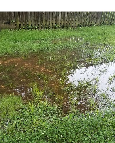 drainage issue on yard