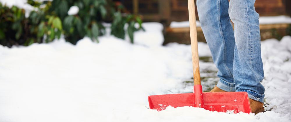 Salisbury Landscaping shovelling snow