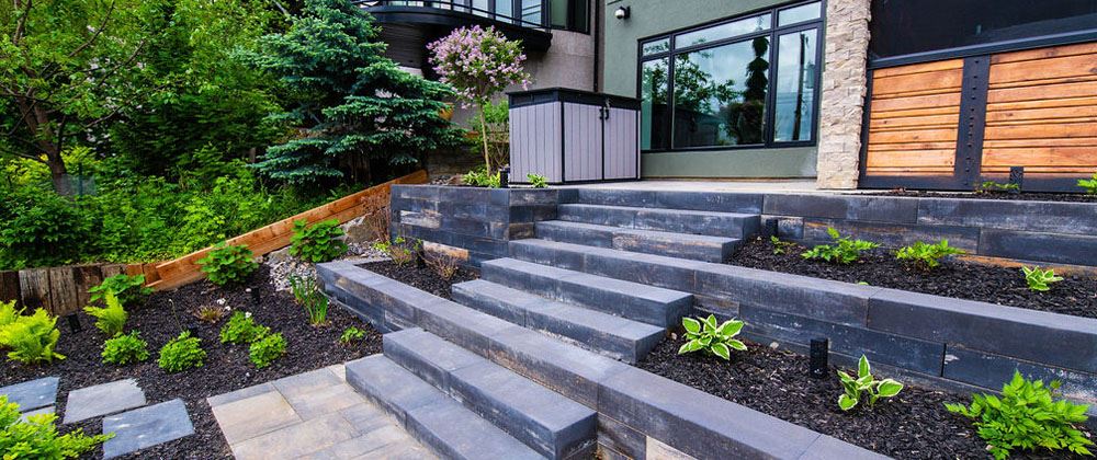 Salisbury Landscaping-Alberta-Small Front Yard Landscaping Ideas-extending porch area