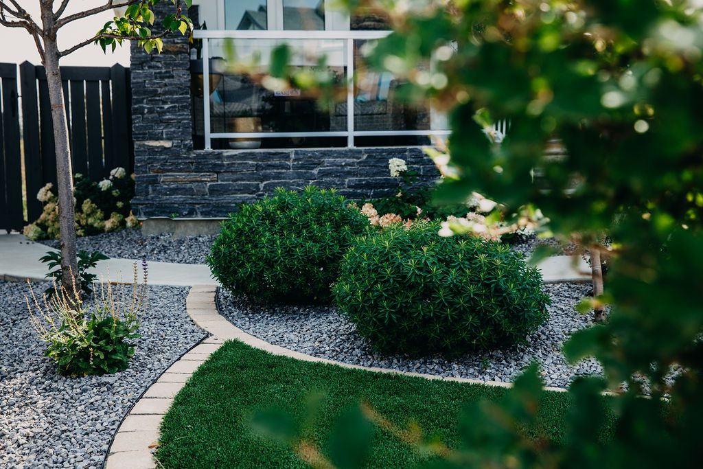 house with frontyard landscape